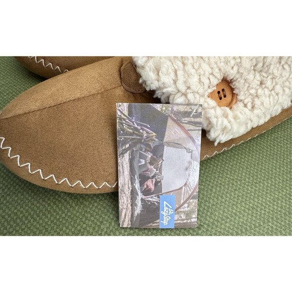 Women's Slippers Furry Foldover Boot Microsuede Size 8.5/9 Lazy Step New w/Tag - Picture 5 of 8